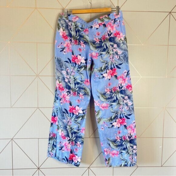 Tommy Bahama Madeira Blooms 100% Linen Easy Pants - Picture 3 of 7
